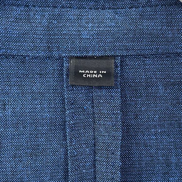 J Crew Men’s 44R Ludlow Slim Fit Unstructured Suit Jacket Cotton Linen Navy Blue - Picture 5 of 10